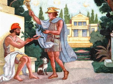 hermes and odysseus|how will Odysseus die.